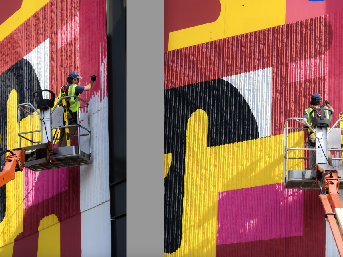 Images: Monumental new mural transforms former CNN Center wall